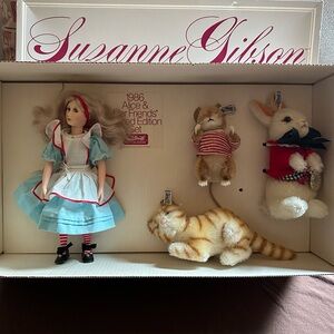 Vintage 1986 Steiff Alice in Wonderland set Suzanne Reeves Lmtd Ed original box